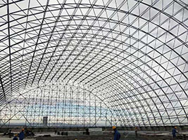 1. Spherical Grid Steel Structure of Xinjiang Tianyu 5 Million Tons/Year Graded Clean & Efficient Comprehensive Coal Utilization Project