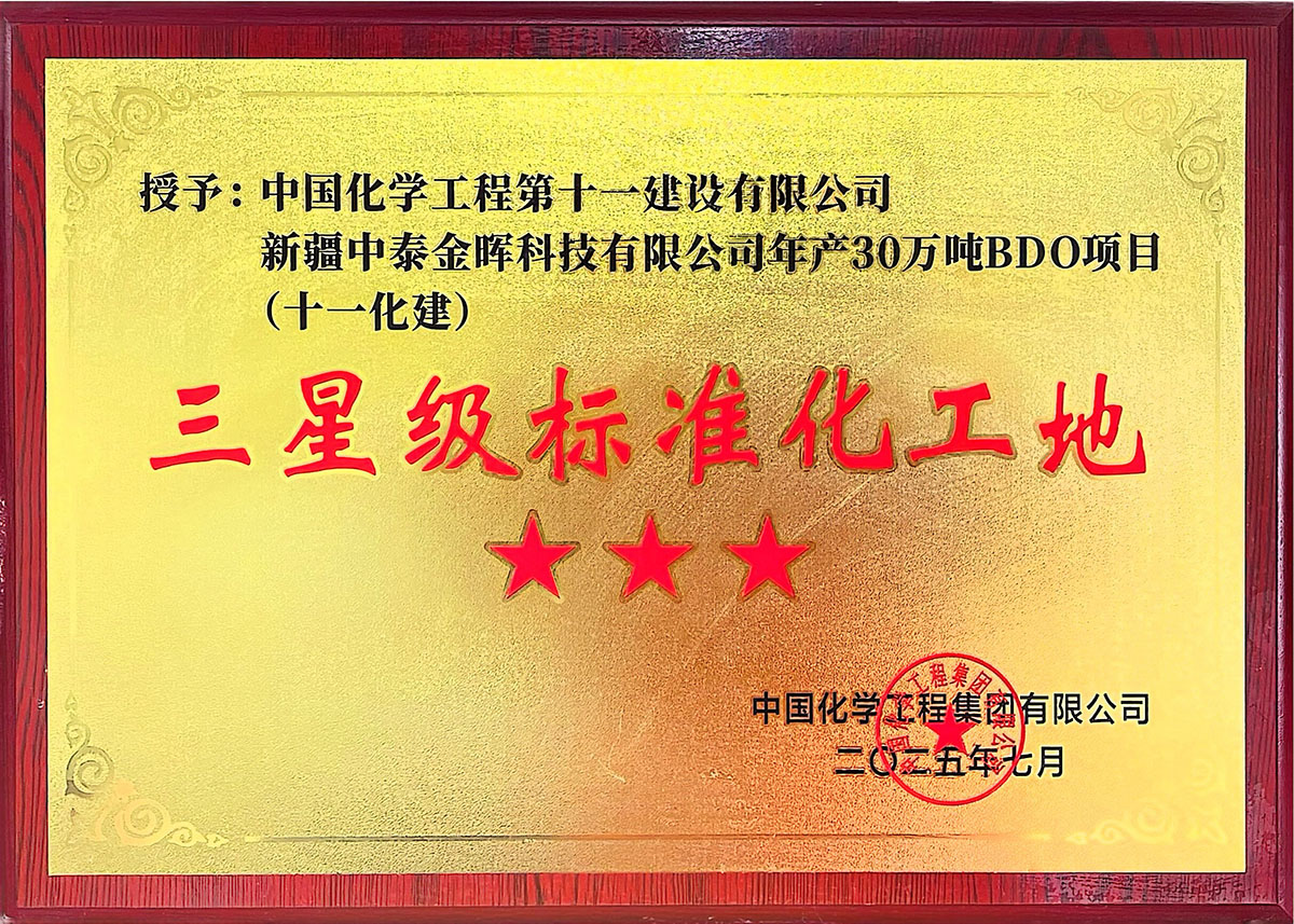 Xinjiang Zhongtai Jinhui BDO Project (3-Star Standardized Construction Site)